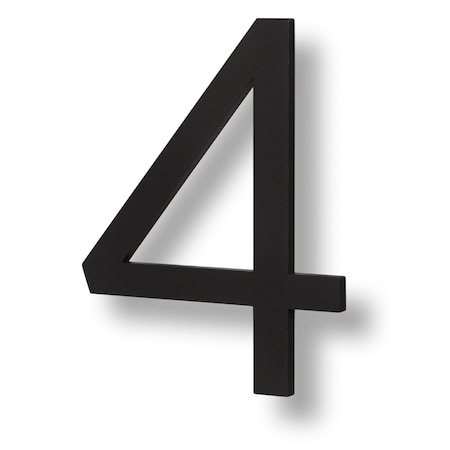 Sure-Loc Hardware Sure-Loc Hardware Floating House Number, 6, No. 4, Flat Black HNF6-4 FBL